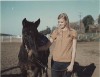 Glenda and her Black Horse